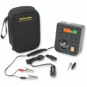 Mini 12V Motorcycle Air Compressor – Stop & Go | MotoWales