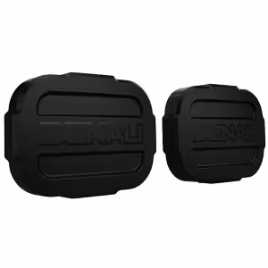 Denali Slip-On Blackout Covers keep your bike street legal in states that require aftermarket lighting to be covered on public roads.