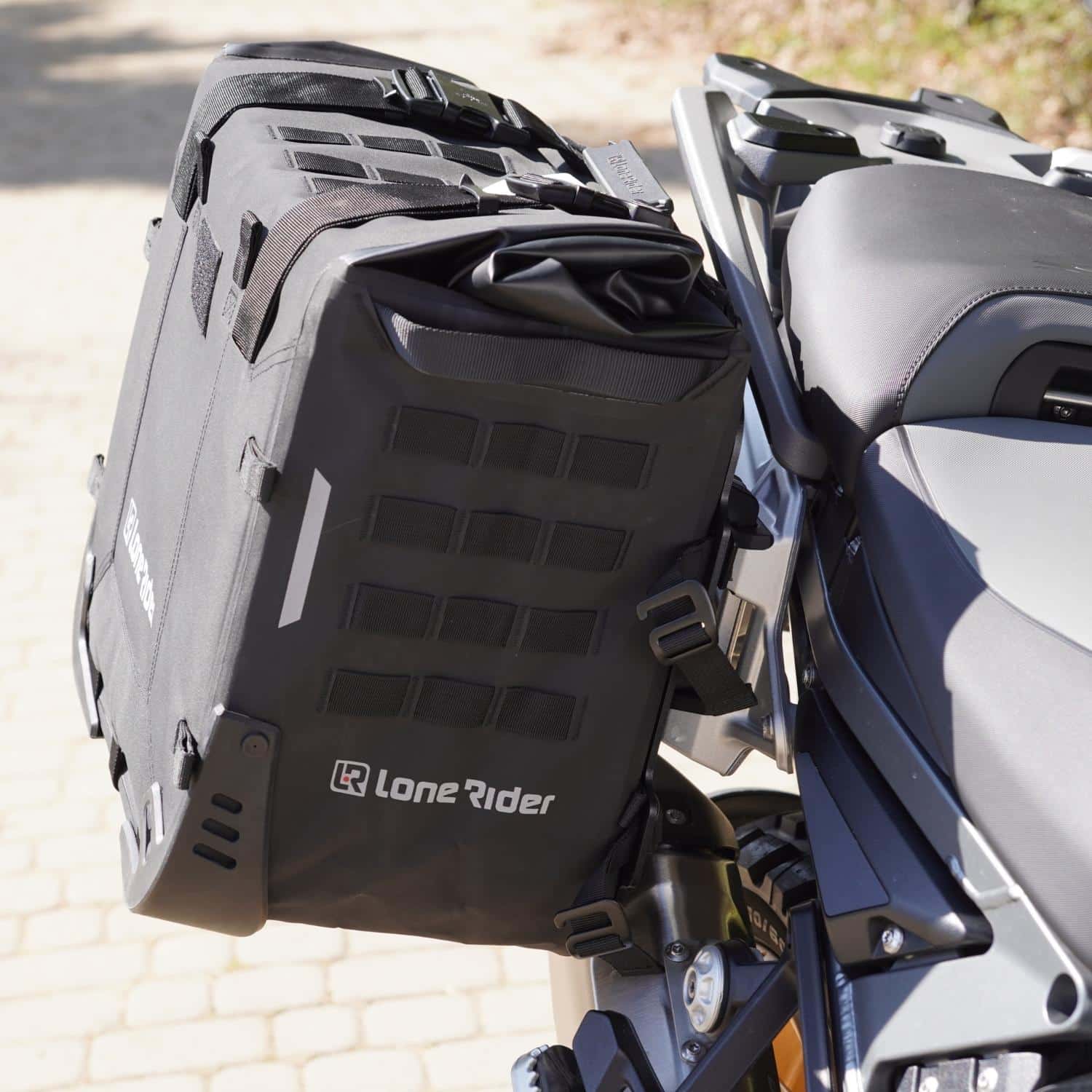 Long Rider Rackless Motorcycle APDURO - Rackless plate V2 for OEM 1300GS ADV - Lone Rider conversion ...