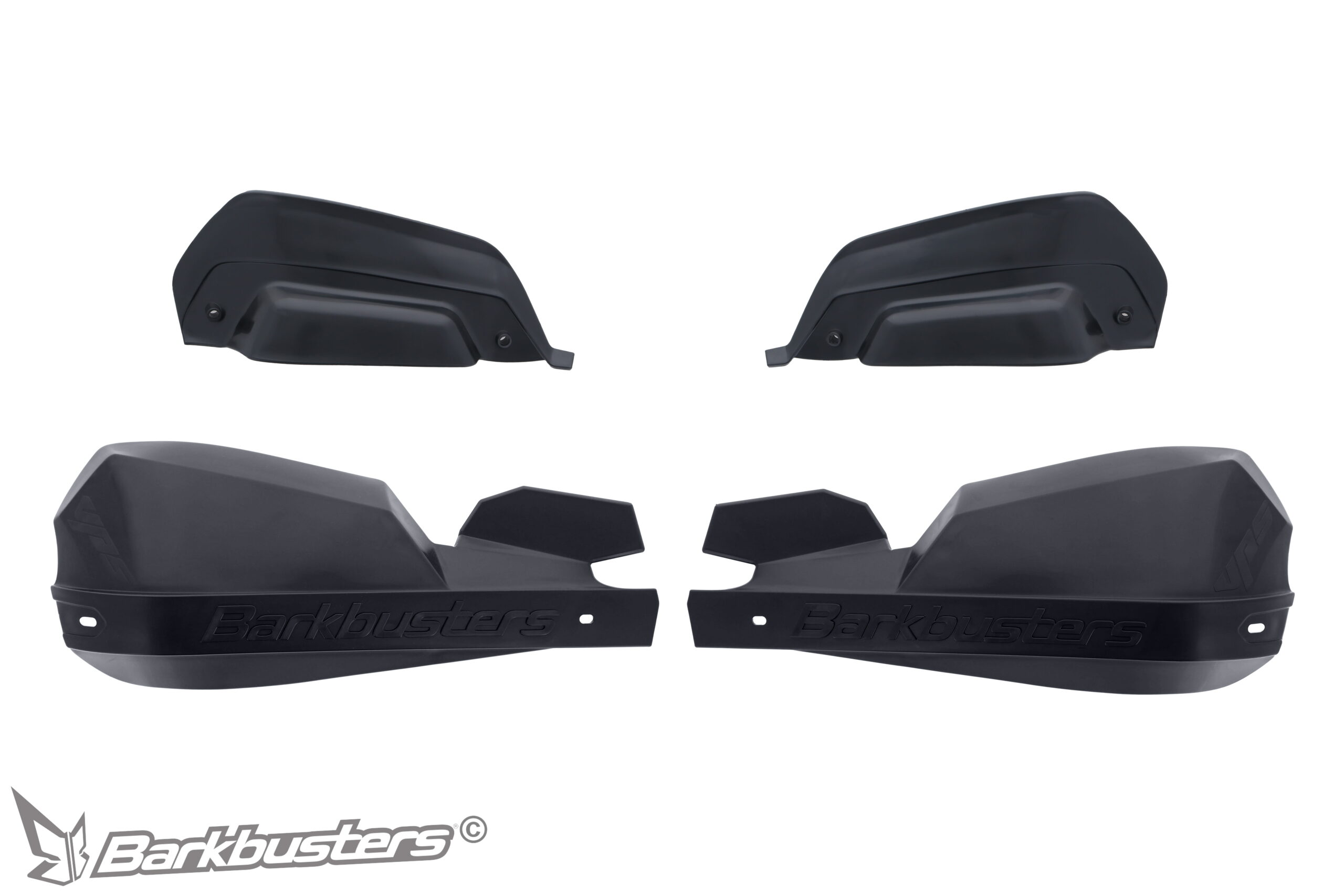 Barkbuster VPS Guard's & Wind Deflectors - Black On Black - Image 2