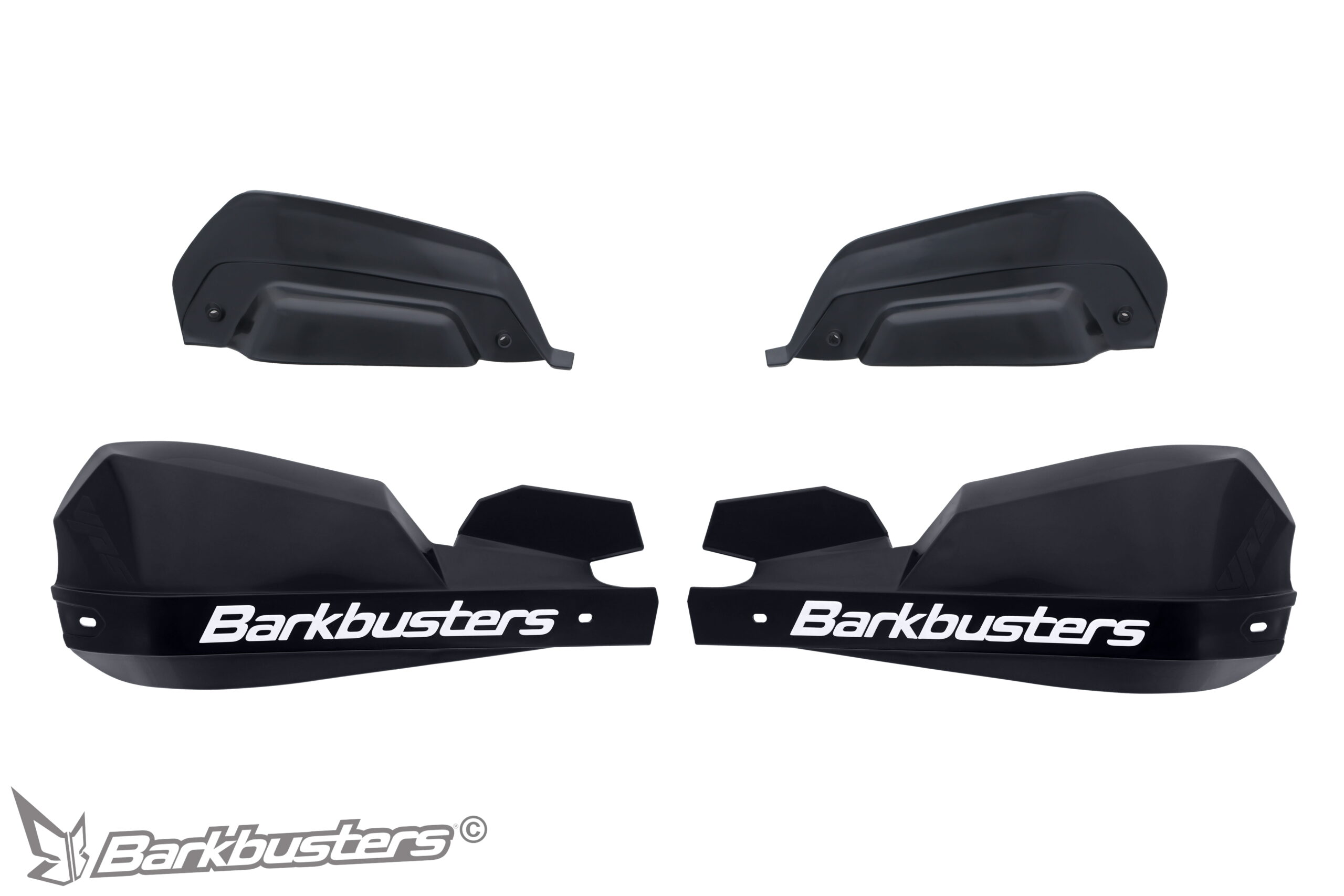 Barkbuster VPS Guard's & Wind Deflectors - Black On Black - Image 3