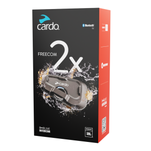 Shop Cardo Freecom 2X Duo from MotoWales. Cardo Freecom 2X Duo is a motorcycle communication system supplied with two complete systems. It combines clear r.
