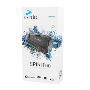 Shop Cardo Spirit HD Duo from MotoWales. Cardo Spirit HD Duo is a motorcycle communication system supplied with two complete systems. It combines clear rid.
